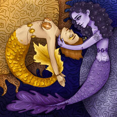 sun & moon mermaids